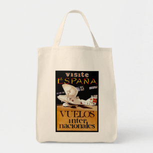 Visite Espana ~ Vuelos Internacionales Tote Bag