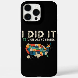 Visited All 50 US States - USA Map Travel - Visit  iPhone 16 Pro Max Case