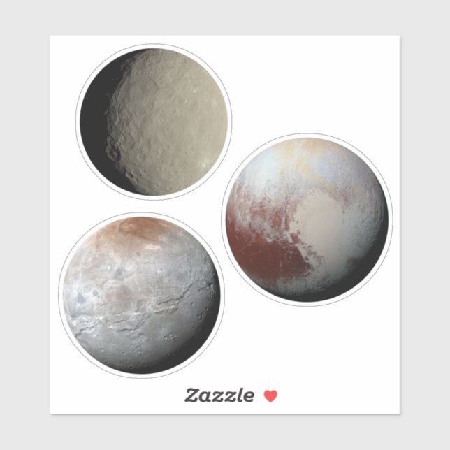 Visited dwarf planets Sticker Sheet (Sheet)