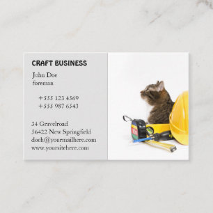 Visitenkarte Baubranche und Handwerk 1 Business Card