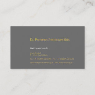 Visitenkarte dezent business card