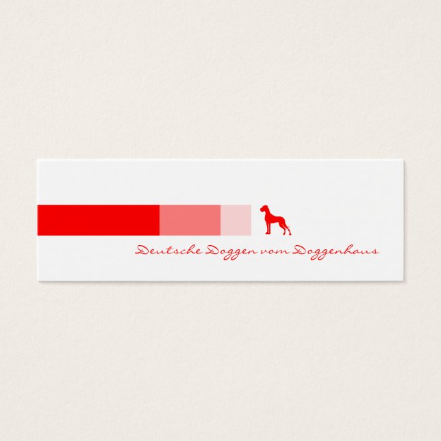 Visitenkarte Dogge (Front)