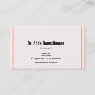 Visitenkarte Lines Business Card
