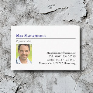 Visitenkarte mit Foto Business Card
