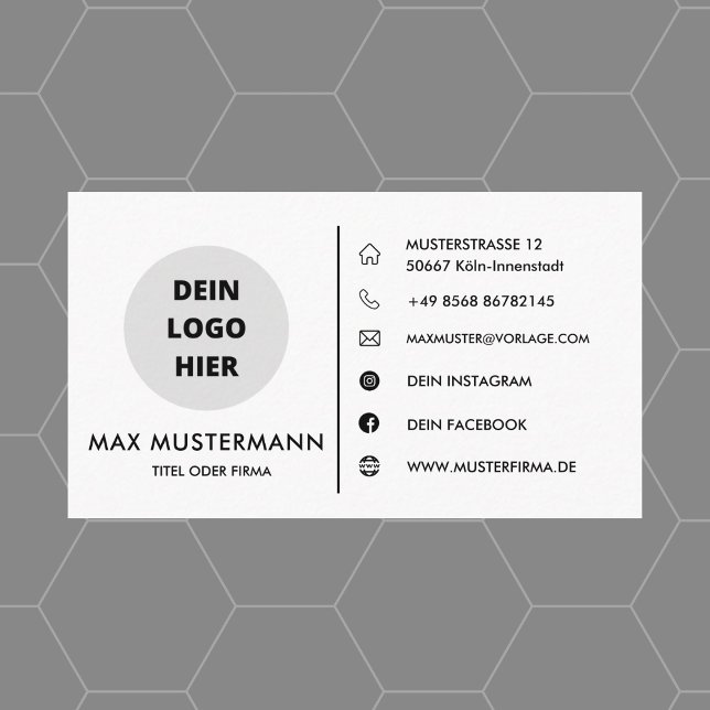 Visitenkarte Selbst Gestalten Vorlage Business Card (Creator Uploaded)