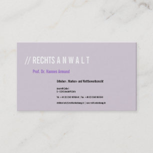 Visitenkarten Frischer Luxus Business Card