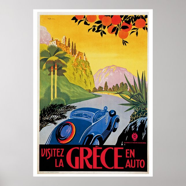 Visitez La Grece en Auto Poster (Front)