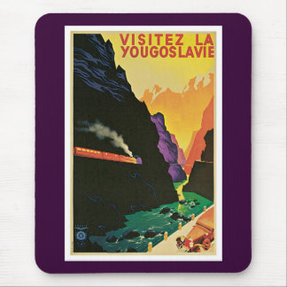 Visitez La Yougoslavie Mouse Mat