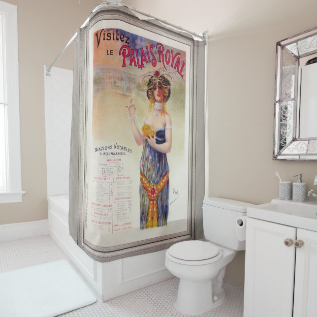 Visitez Le Palais Royal by Jean de Paleologue Shower Curtain (In Situ)