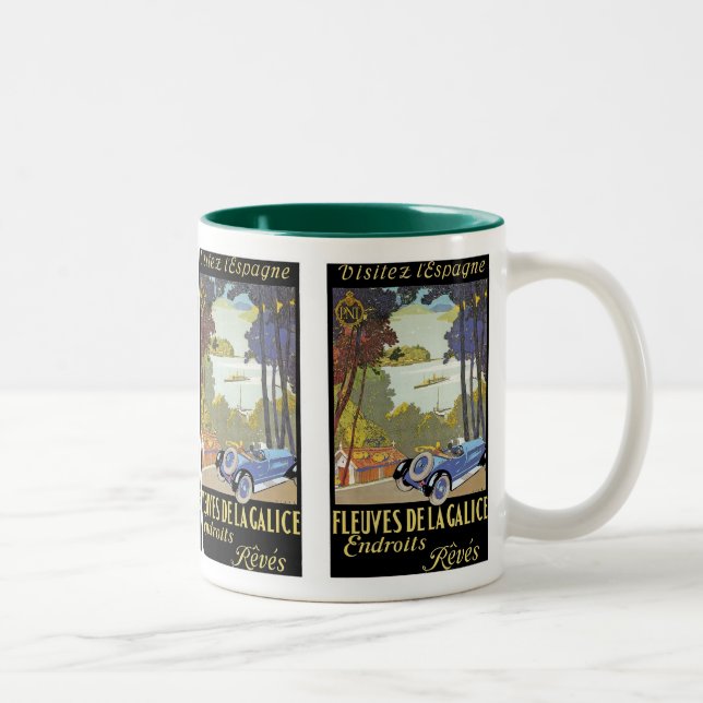 Visitez l'Espagne ( Visit Spain) Two-Tone Coffee Mug (Right)