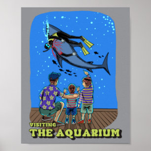 Visiting Aquarium Poster