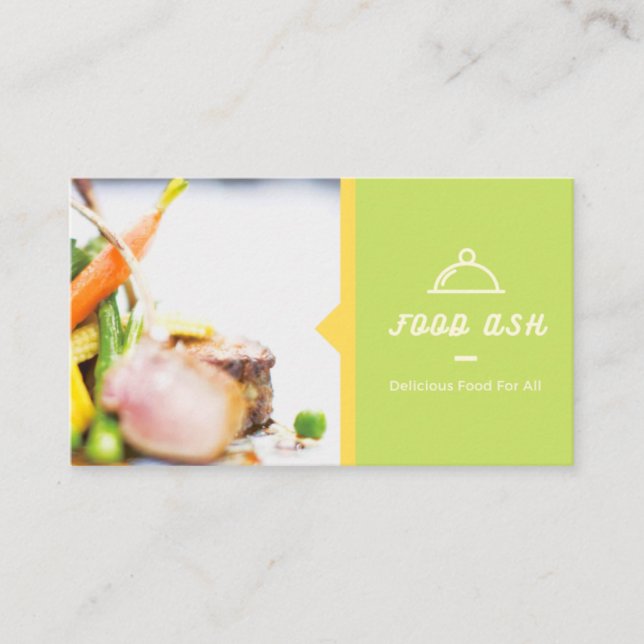 Visiting card for restaurant.  (Front)