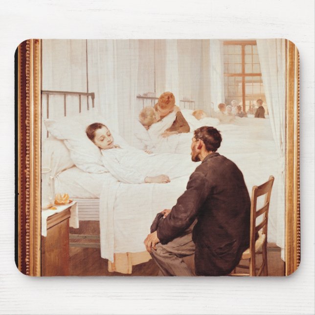 Visiting Day at the Hospital, 1889 Mouse Mat (Front)