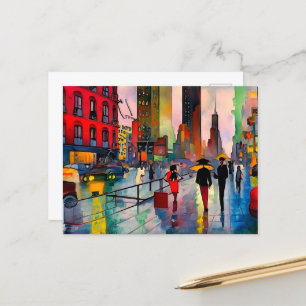 Visiting New York City Postcard