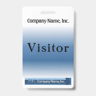 Visitor Badge ID Badge