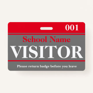 Visitor Badge ID Badge