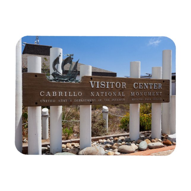 Visitor Centre Sign, Cabrillo National Monument Magnet (Horizontal)