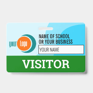 Visitor identity ID badge