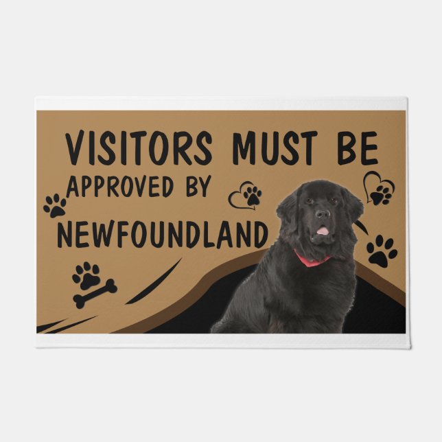 Visitor Must Be Approved By NewFoundland Doormat (Front)