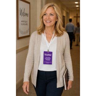 Visitor Pass ID Badge