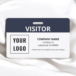 Visitor Pass Simple Logo ID Badge