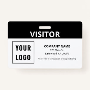Visitor Pass Simple Logo ID ID Badge