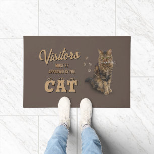 Visitors approved by Cat 😸 Door Mat