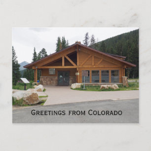 Visitor's centre in the Colorado Mountains Postcard