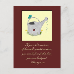 Visitors from the Garden Postcard