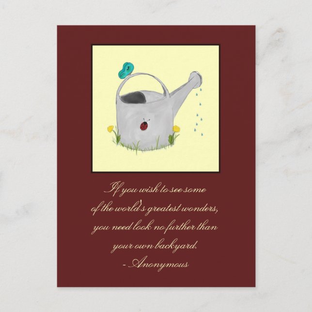 Visitors from the Garden Postcard (Front)