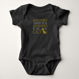 Visitors must be Approved by the Cat Baby Bodysuit
