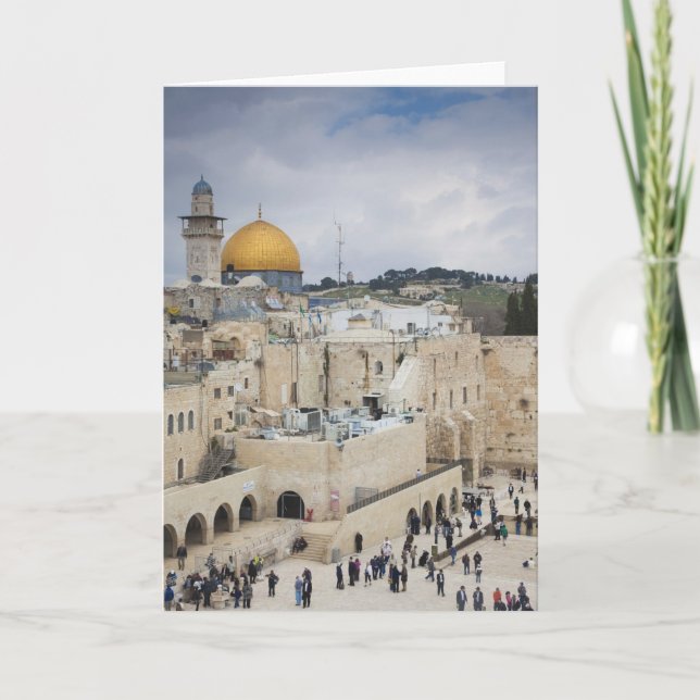 Visitors, Western Wall Plaza & Dome of the Rock Card (Front)