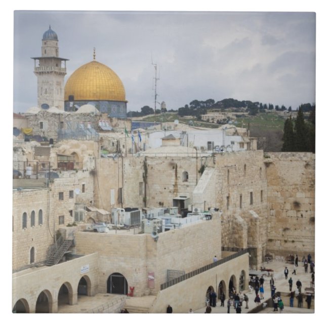 Visitors, Western Wall Plaza & Dome of the Rock Tile (Front)