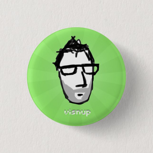 visnup button (green) (Front)
