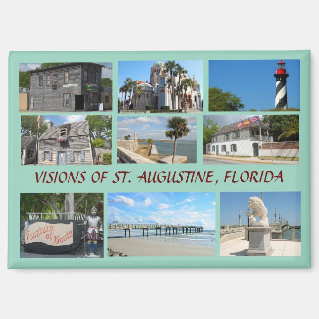 Visons of St. Augustine, Florida Magnet (Front)