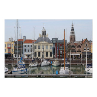 Vissershaven View, Vlissingen, Netherlands Poster