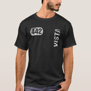Vista California 442 Area Code Vintage Retro T-Shirt