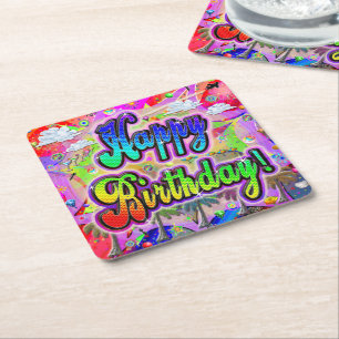 Vista Express Birthday Paper Coaster