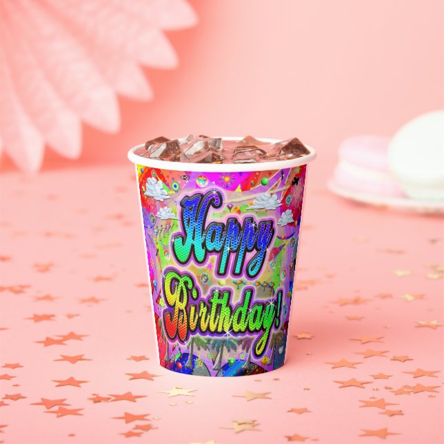 Vista Express Birthday Paper Cup (Insitu)