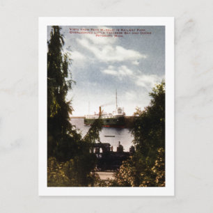 Vista from Pere Marquette Railway Park,Petoskey MI Postcard