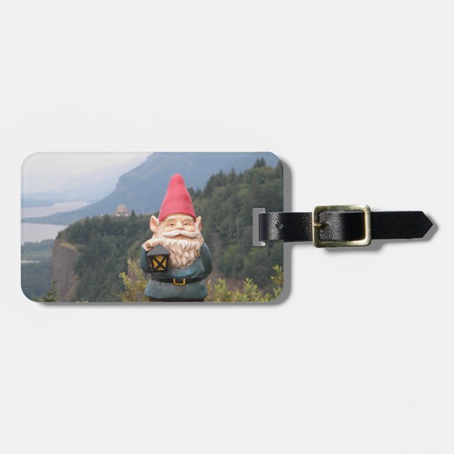 Vista Gnome Luggage Tag (Front Horizontal)