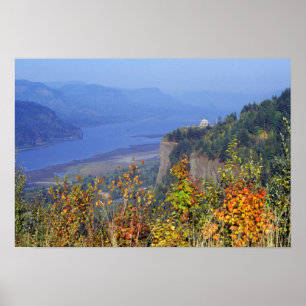 Vista House, high on Crown Point at the mouth Poster