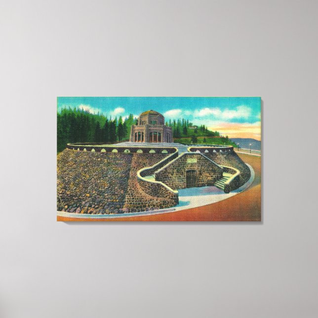 Vista House on Columbia River, Oregon Canvas Print (Front)