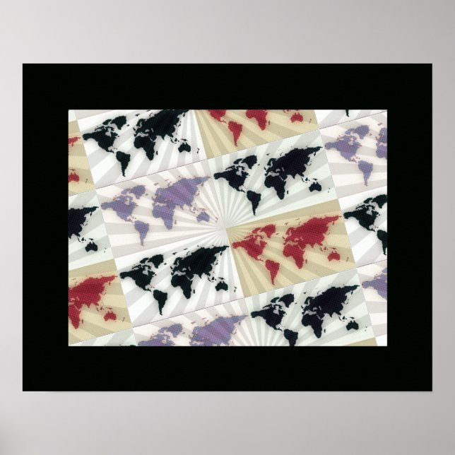 visual arts world map poster (Front)