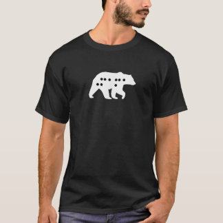 Visual Braille Mama Bear Trendy Gifts for Mum T-Shirt