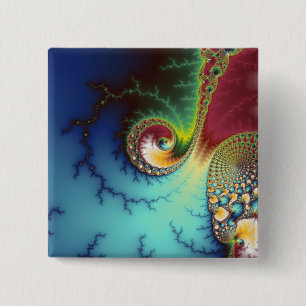 Visual Cortex 15 Cm Square Badge