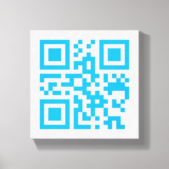 Visual QR Code on Premium Wrapped Canvas (Gloss) (Front)
