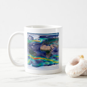 Visualisation Of Global Winds. Coffee Mug