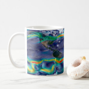Visualisation Of Global Winds. Coffee Mug