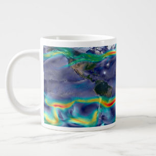 Visualisation Of Global Winds. Large Coffee Mug